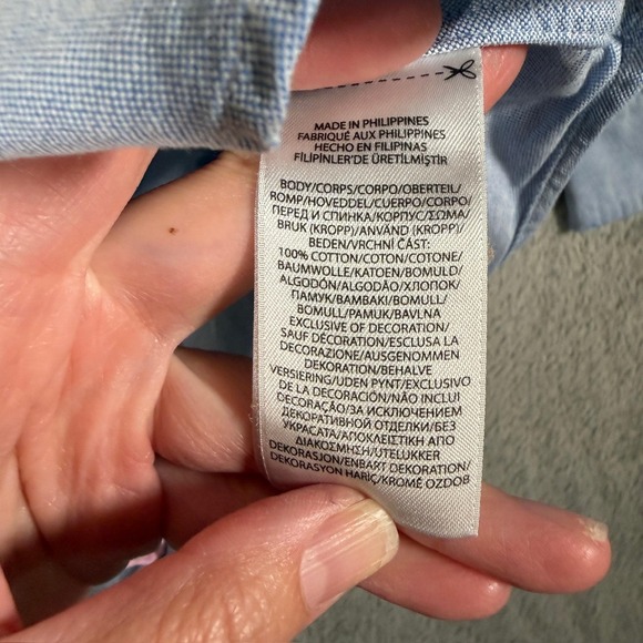 Ralph Lauren Shirt Mens Large Multicolor Pastel Colorblock LS Button Down - Picture 7 of 11